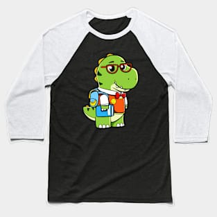 Nerd Dinosaur Baseball T-Shirt